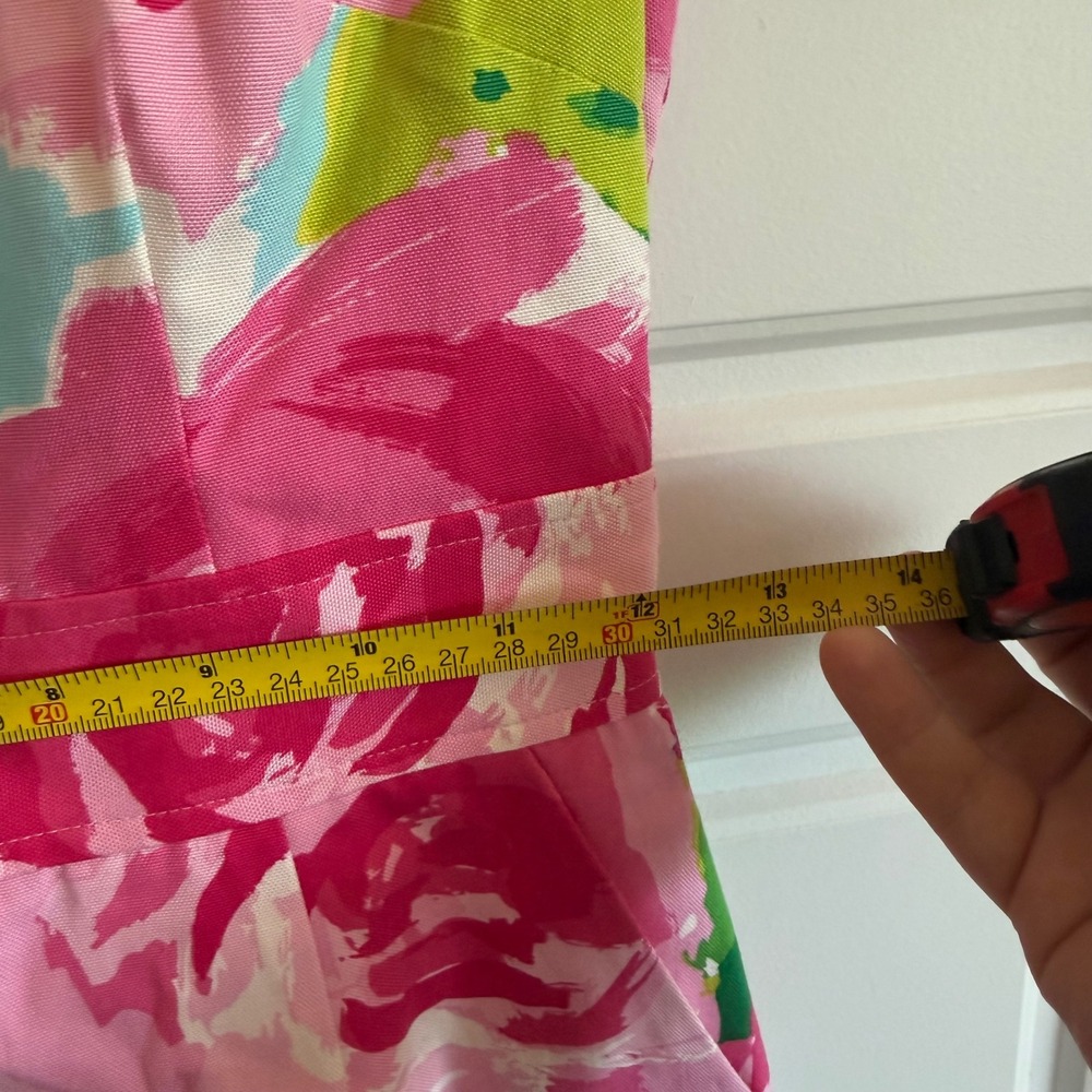 Lilly Pulitzer Womens Hotty Pink First Impression Collins Dress Size 0 Silk Rose - Picture 12 of 13